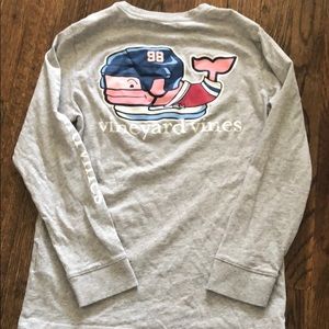 Vineyard Vines Boys Hockey Long Sleeve Tee